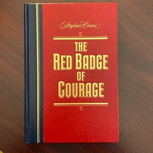 RED BADGE OF COURAGE hard cover book